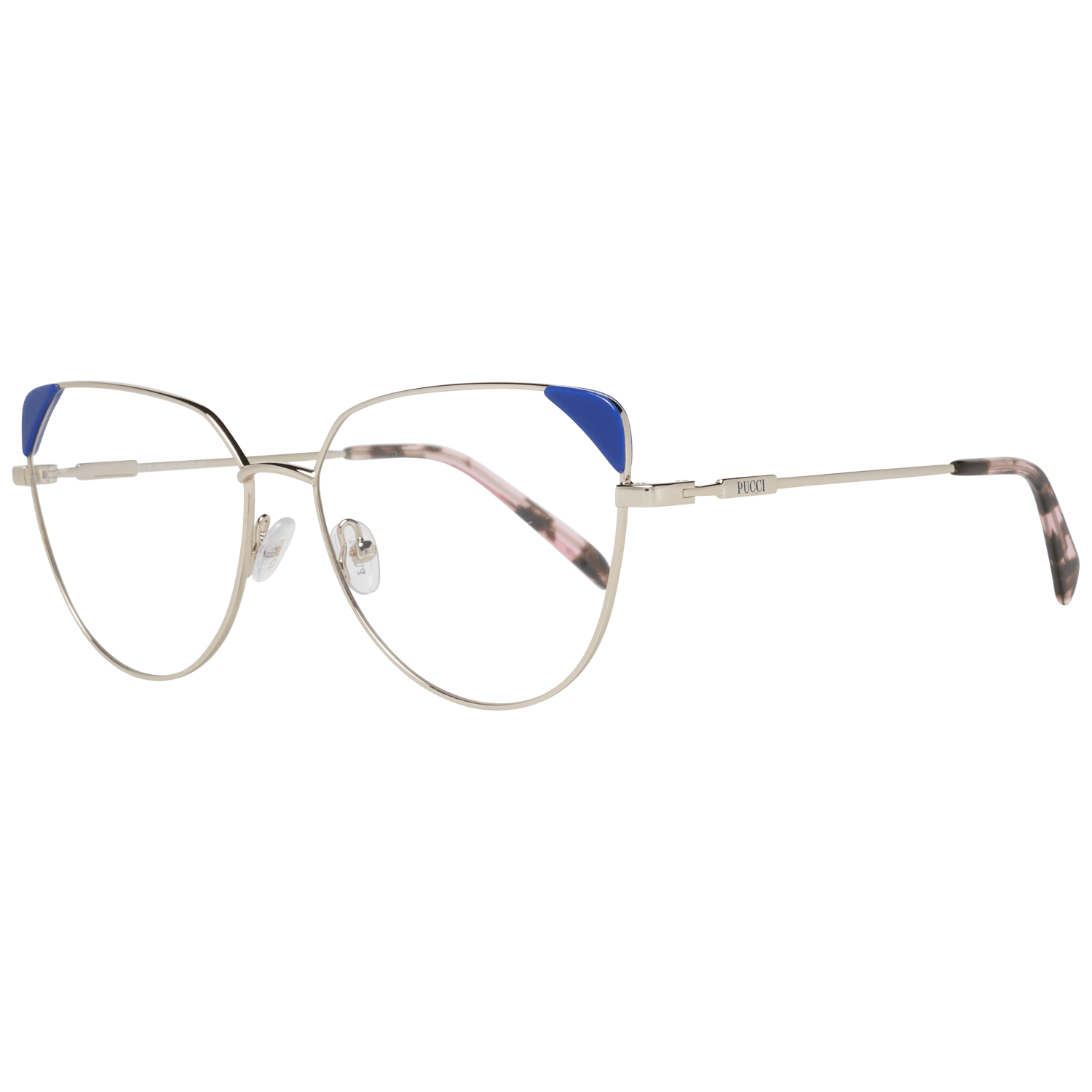 Gold Women Glasses Frame Emilio Pucci