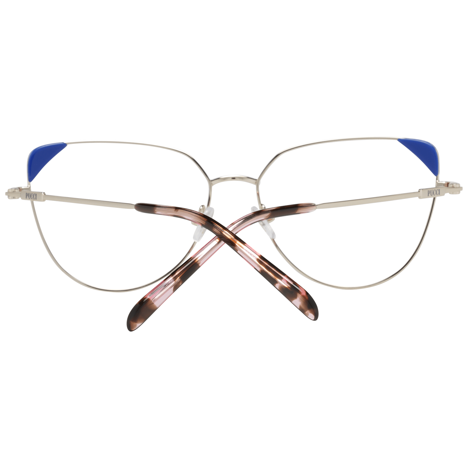 Gold Women Glasses Frame Emilio Pucci