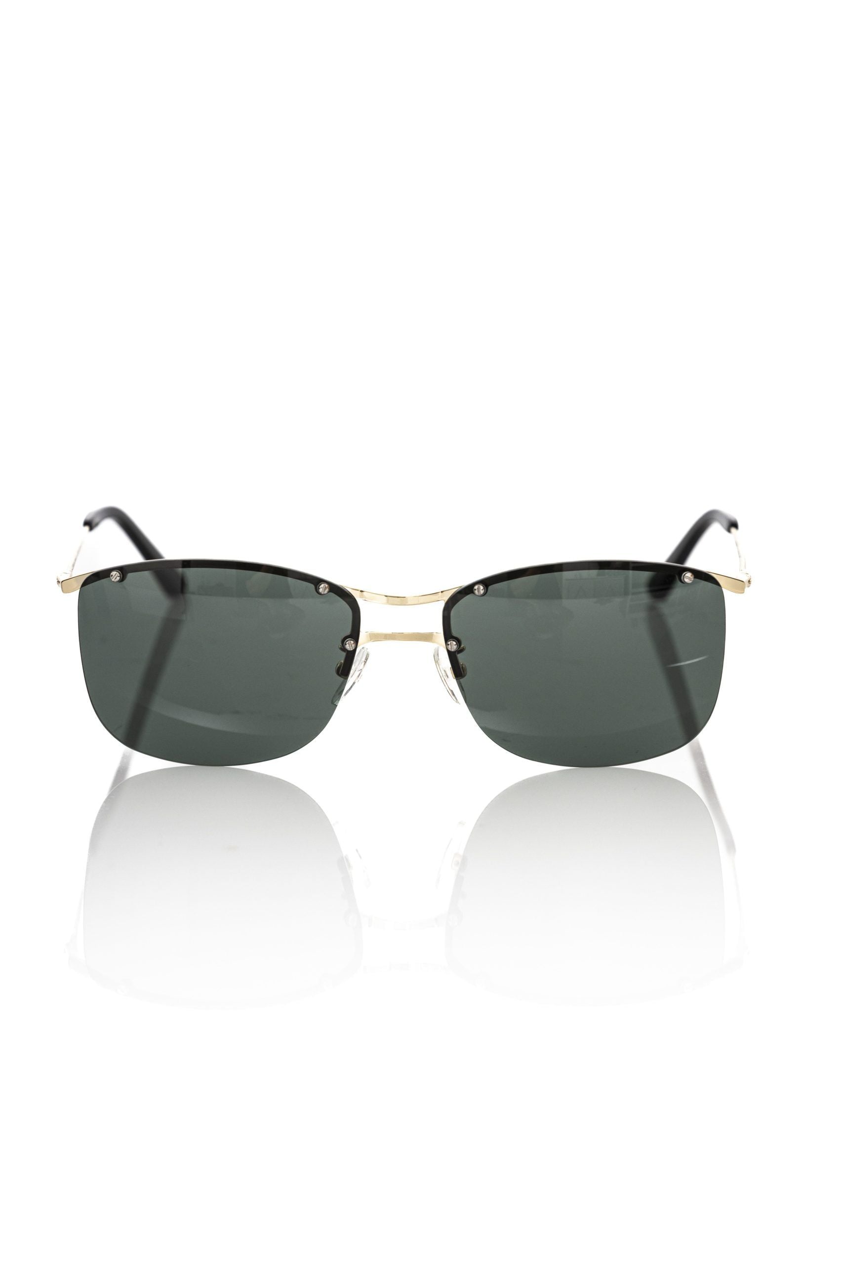 Black Metallic Fiber Men's Sunglasses Frankie Morello