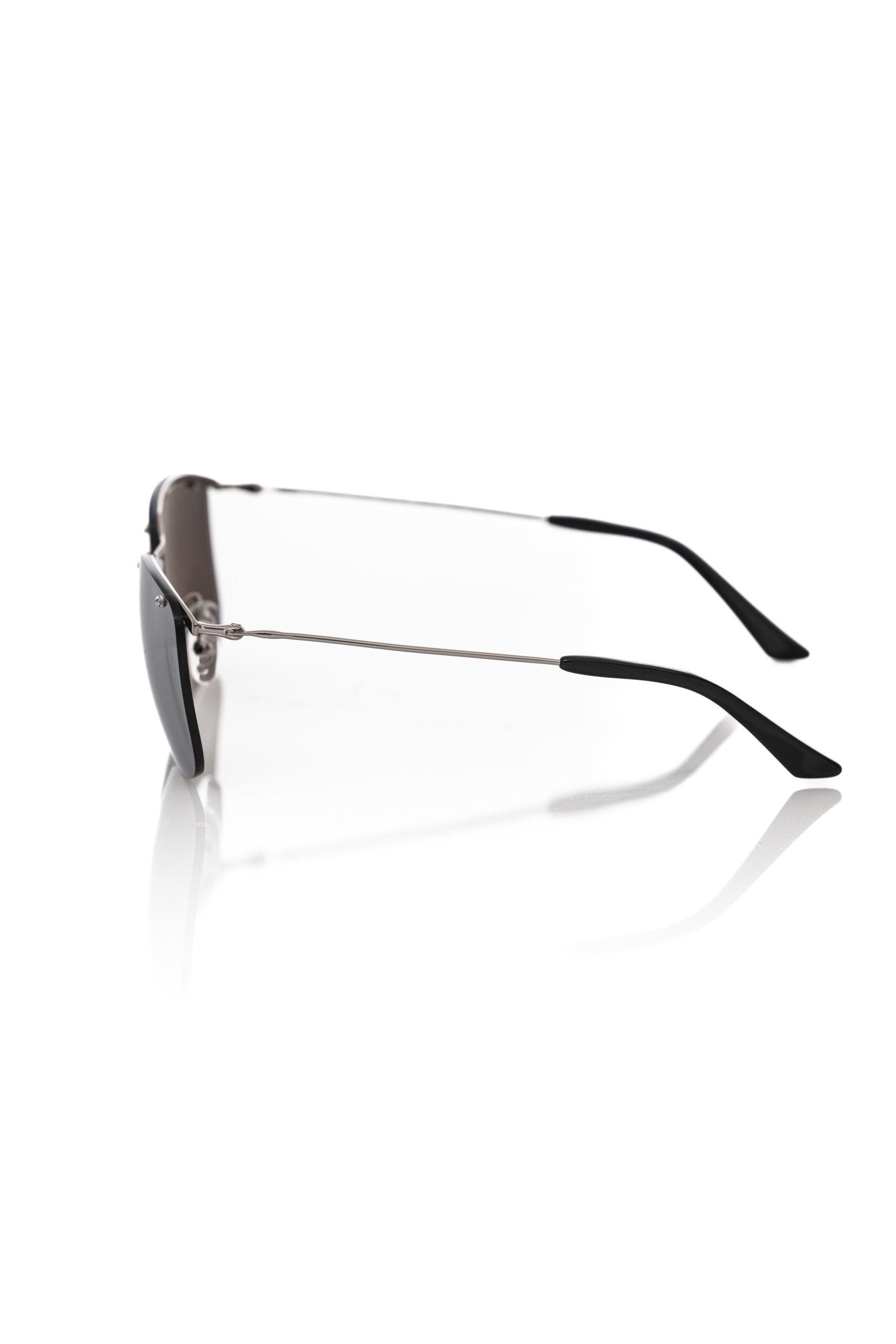 Silver Metallic Men Sunglass Frankie Morello