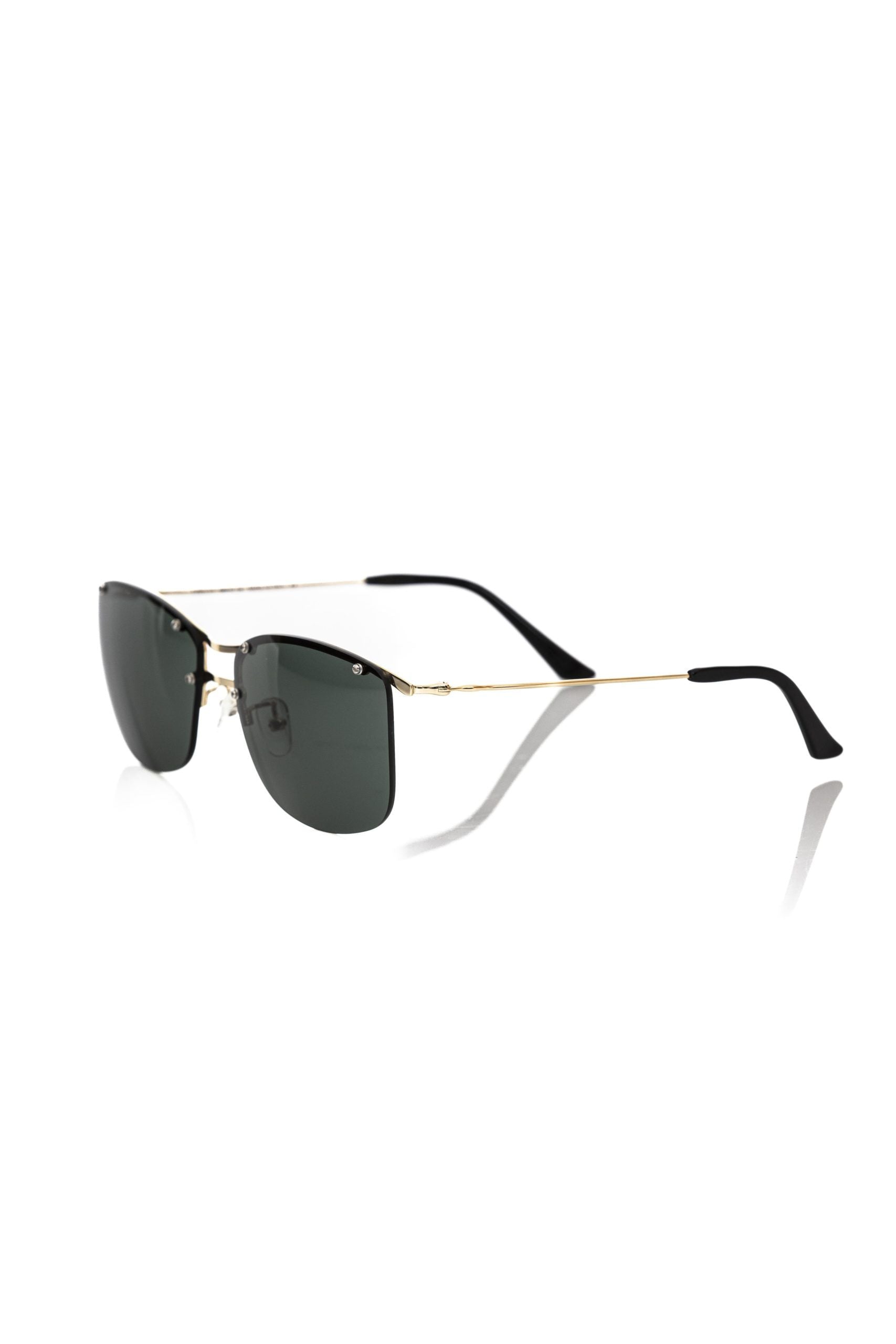 Black Metallic Fiber Men's Sunglasses Frankie Morello