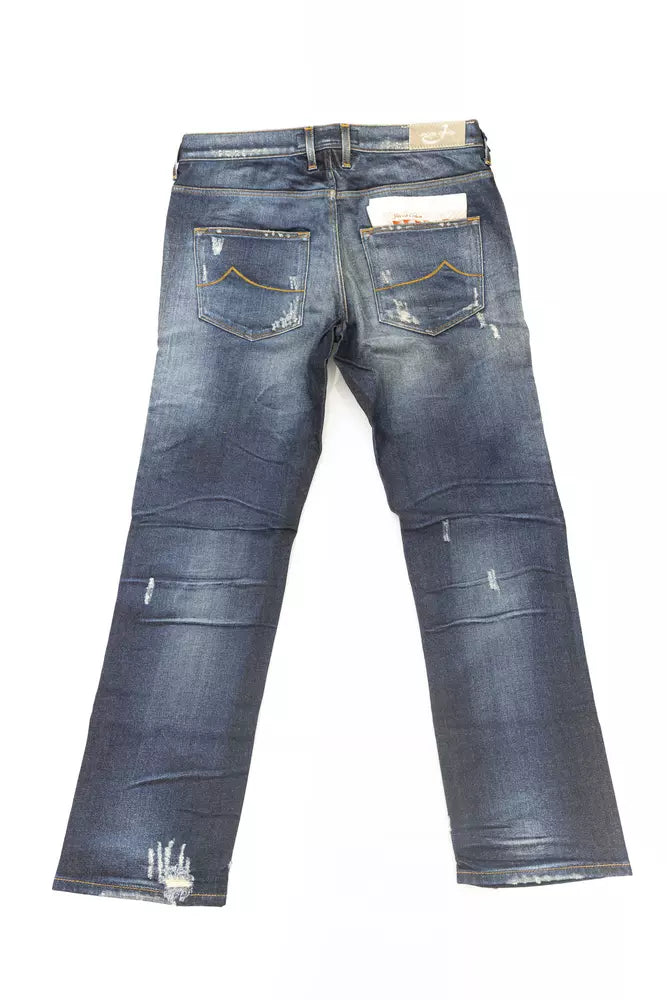 Blue Cotton Women Jeans Jacob Cohen