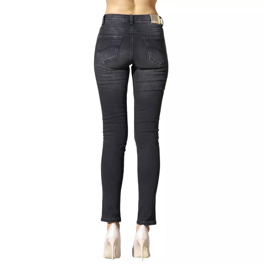 Black Cotton Women's Jeans Yes Zee