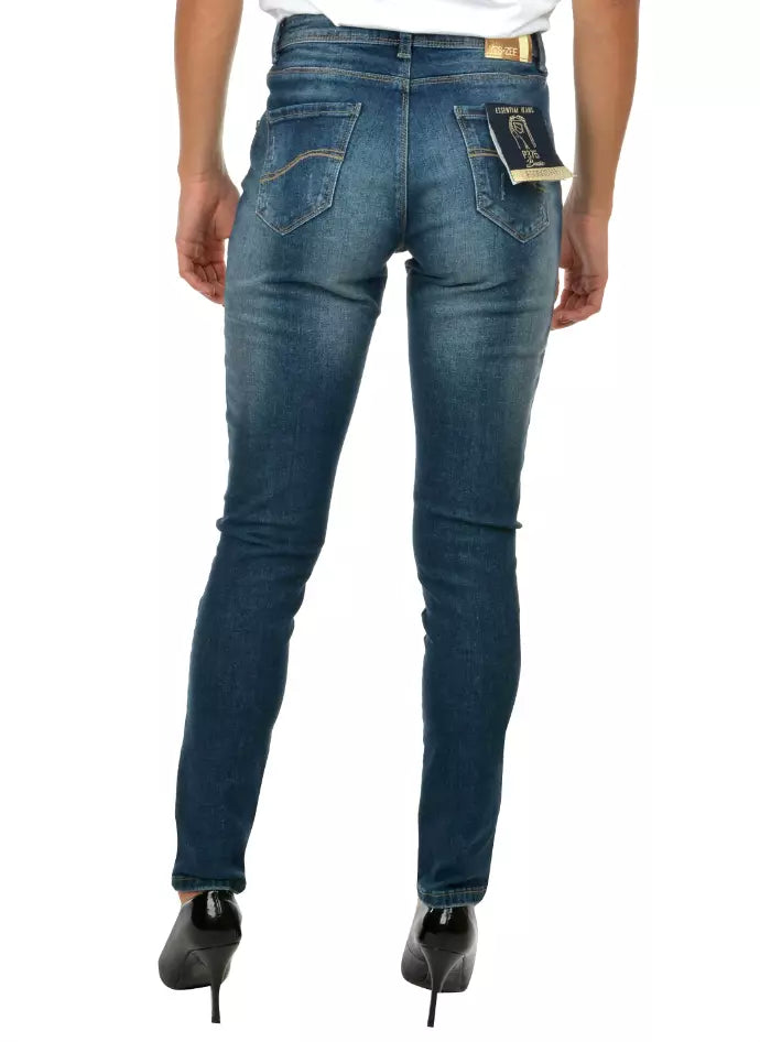 Blue Cotton Women's Skinny Jean Yes Zee