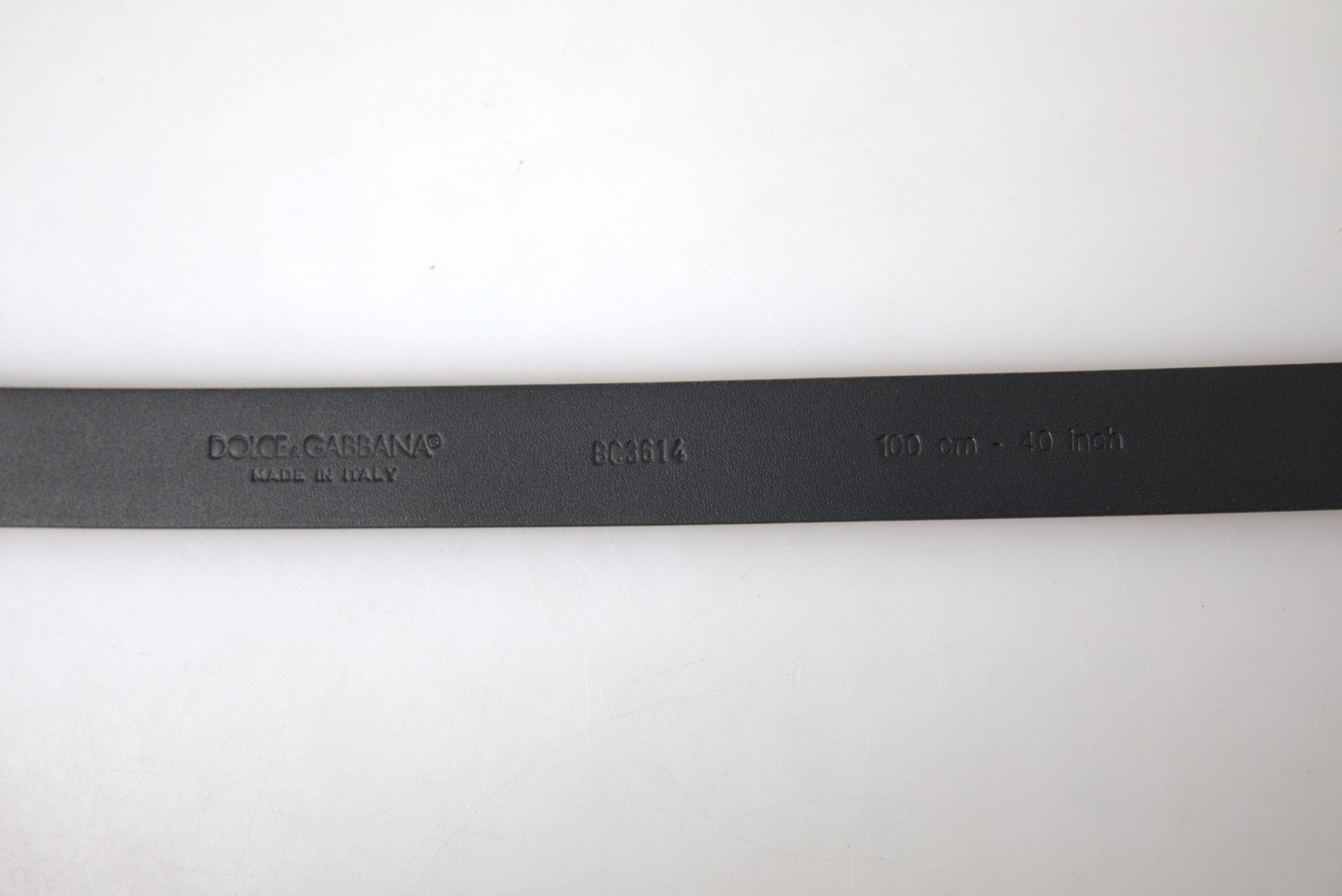 Bordeaux Leather Silver Metal Buckle Belt Dolce & Gabbana