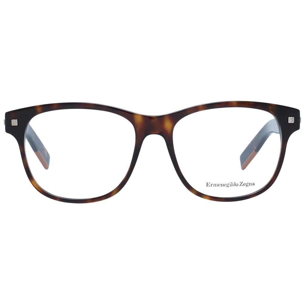 Brown Men Glasses Frame Ermenegildo Zegna