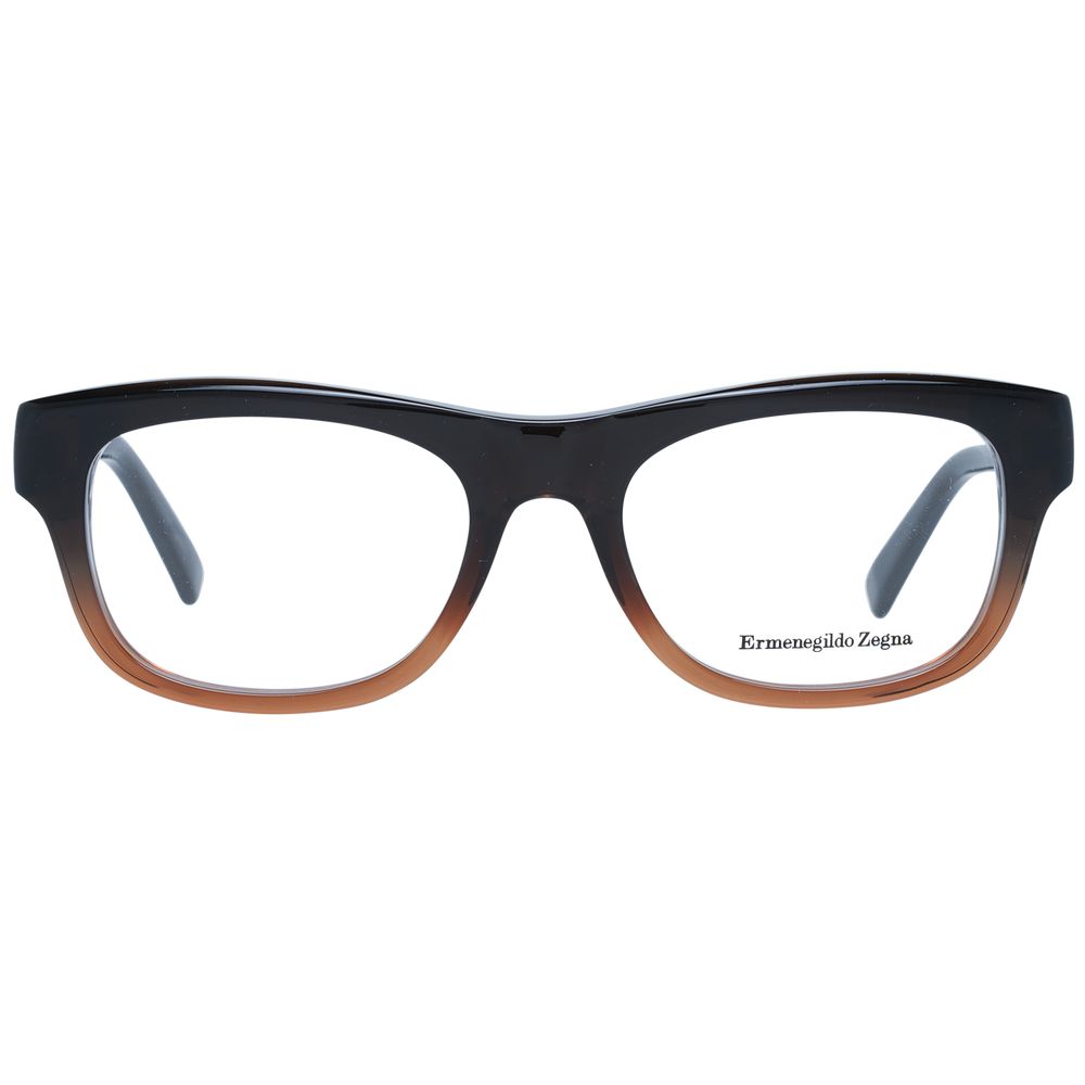 Brown Men Glasses Frame Ermenegildo Zegna