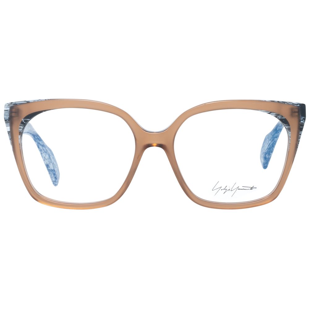 Brown Women Glasses Frame Yohji Yamamoto