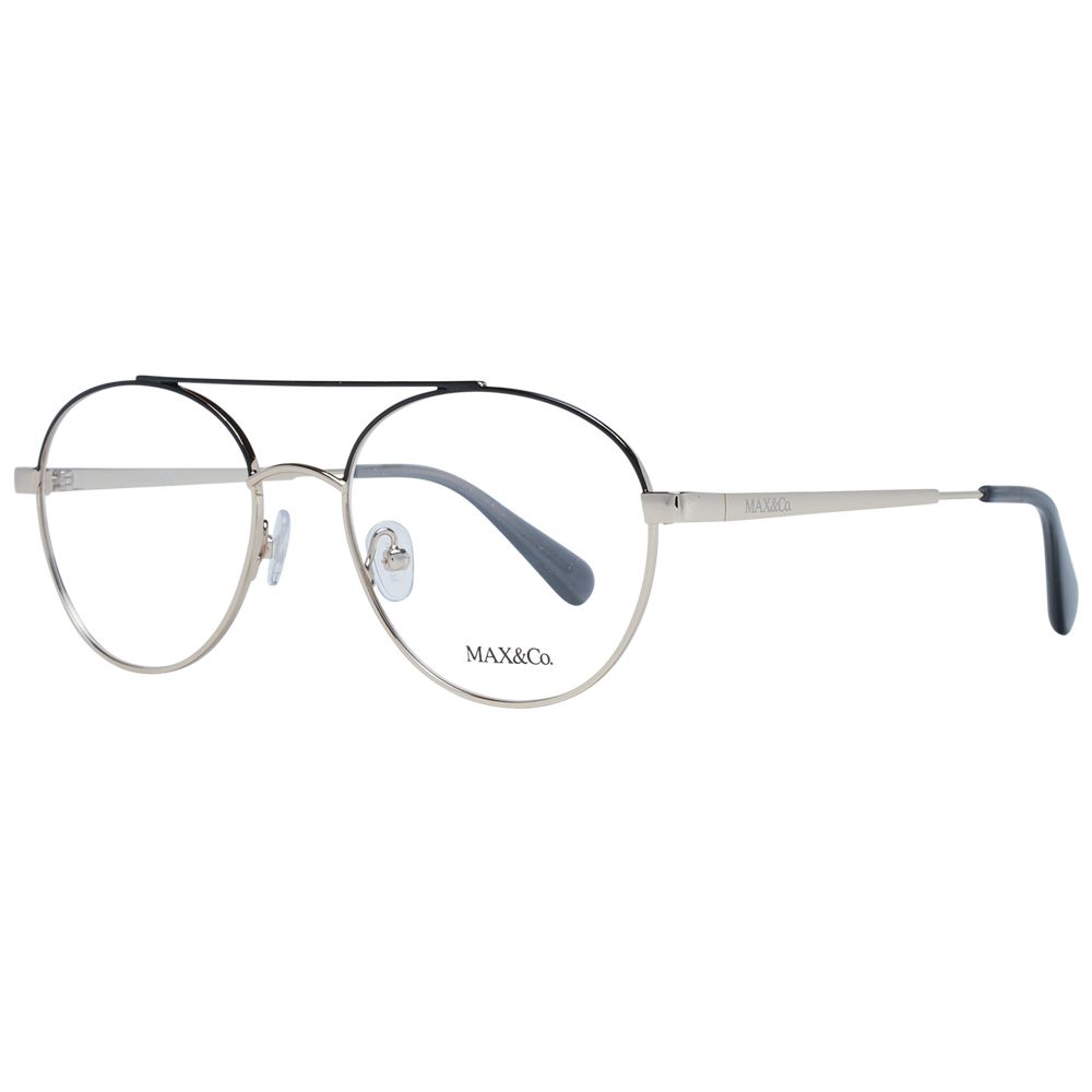 Gold Women Glasses Frame Max & Co
