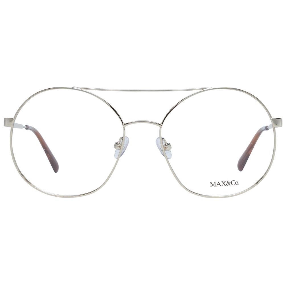 Gold Women Glasses Frame Max & Co