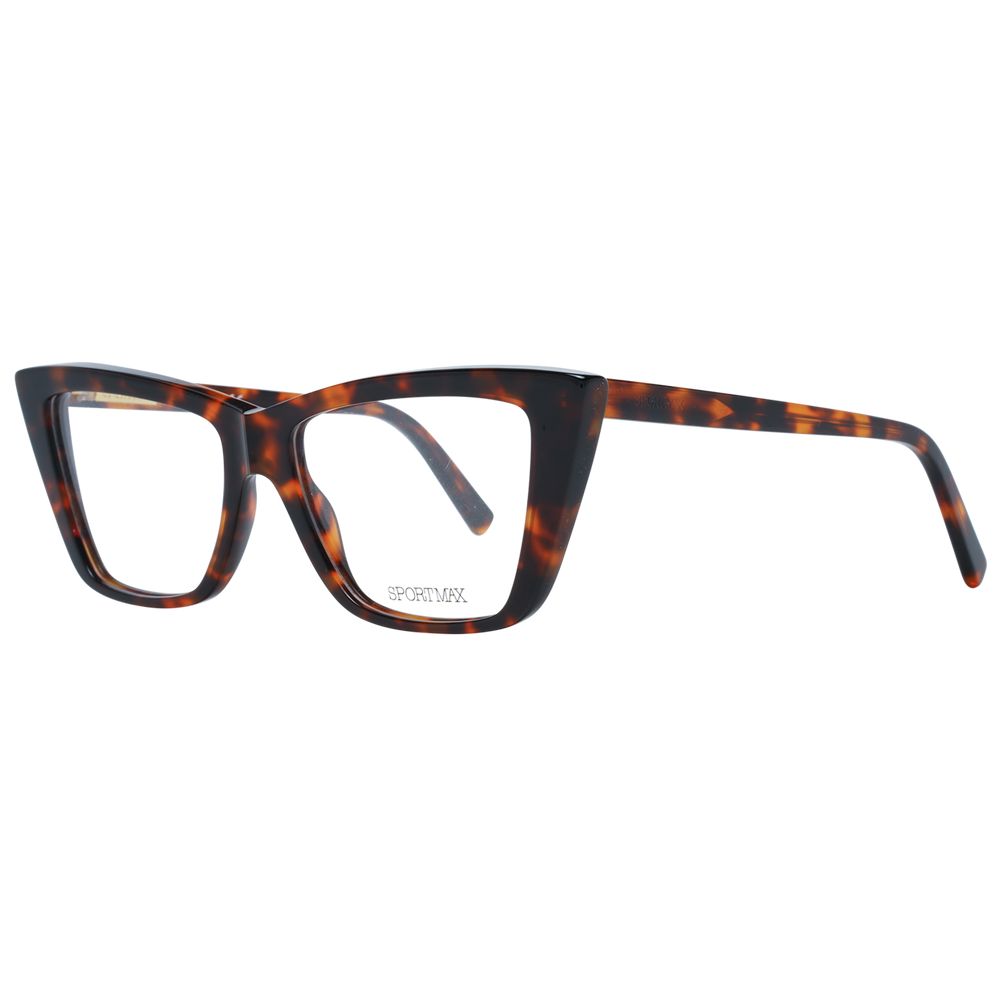 Brown Women Glasses Frame Sportmax