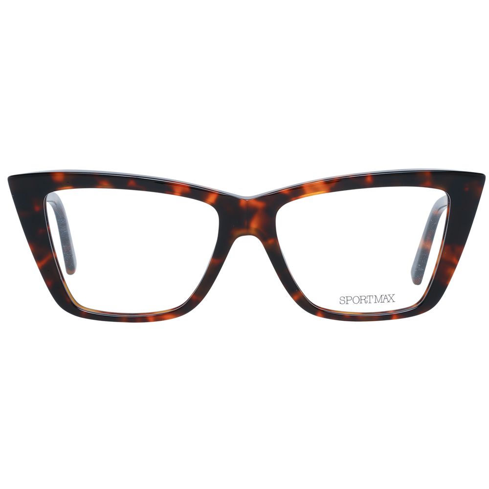 Brown Women Glasses Frame Sportmax