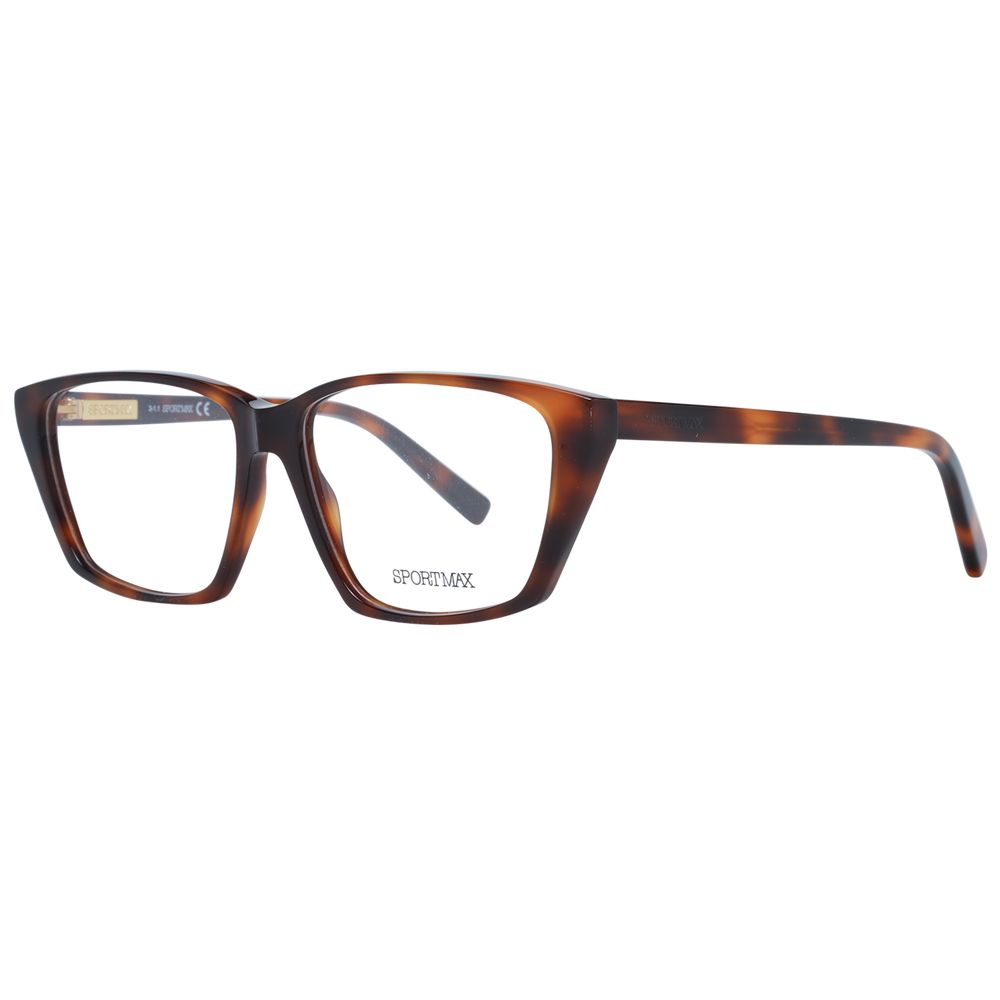 Brown Women Glasses Frame Sportmax