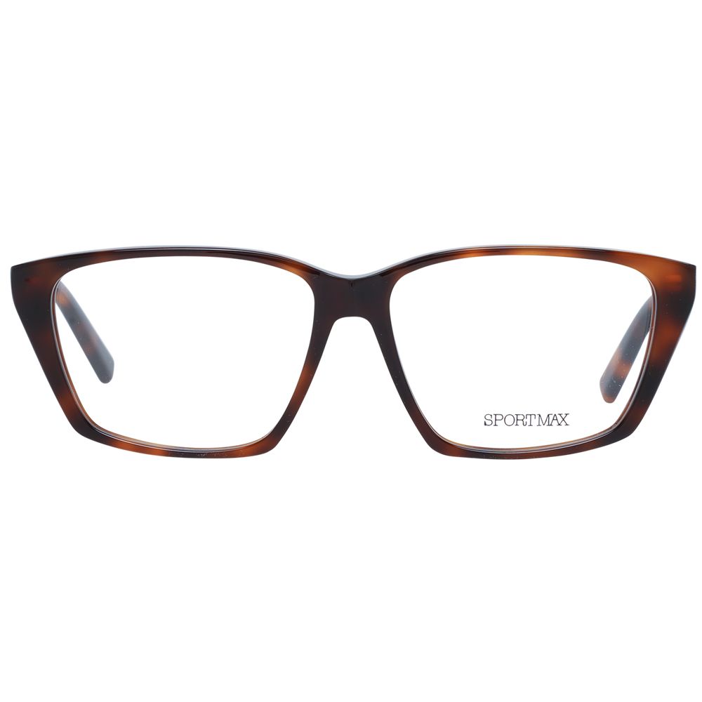 Brown Women Glasses Frame Sportmax