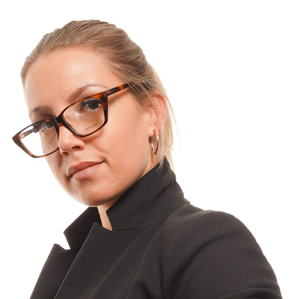 Brown Women Glasses Frame Sportmax