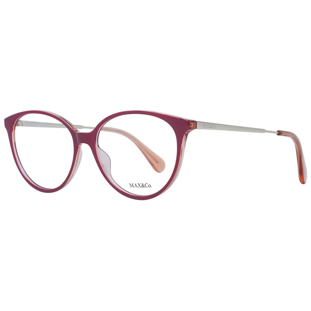Burgundy Women Glasses Frame Max & Co