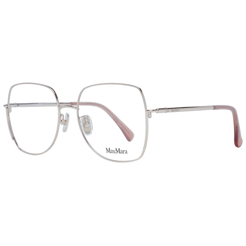 Gold Women Glasses Frame Max Mara
