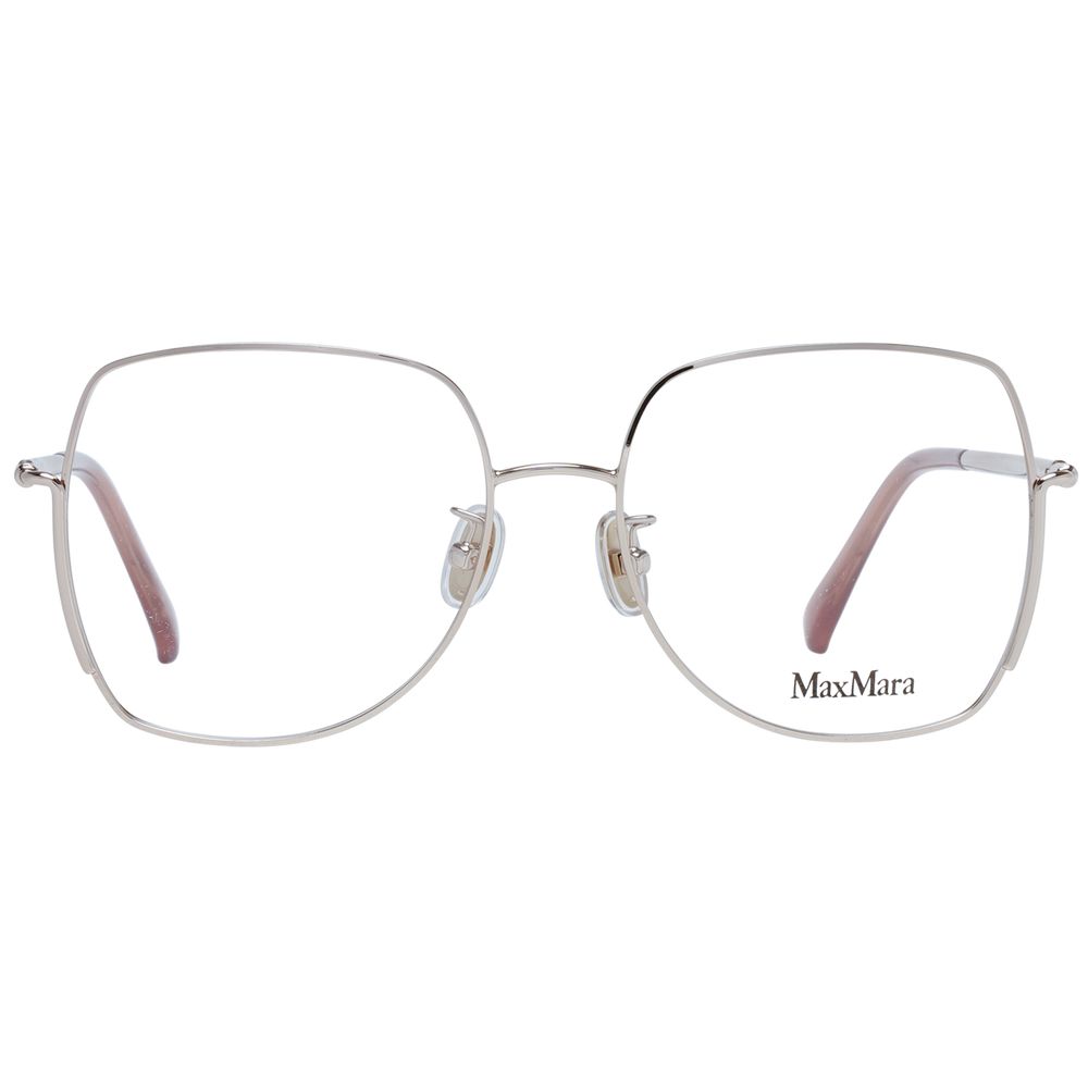 Gold Women Glasses Frame Max Mara