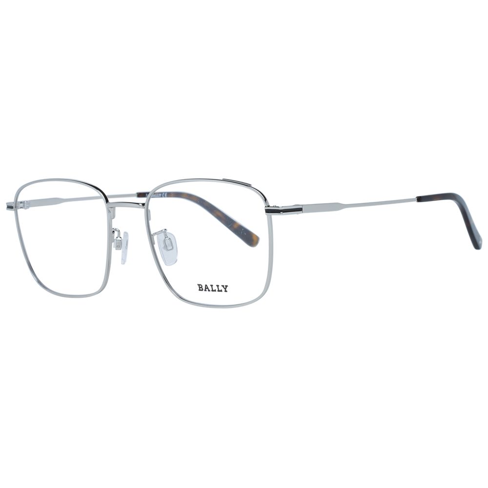 Silver Men Glasses Frame Bally