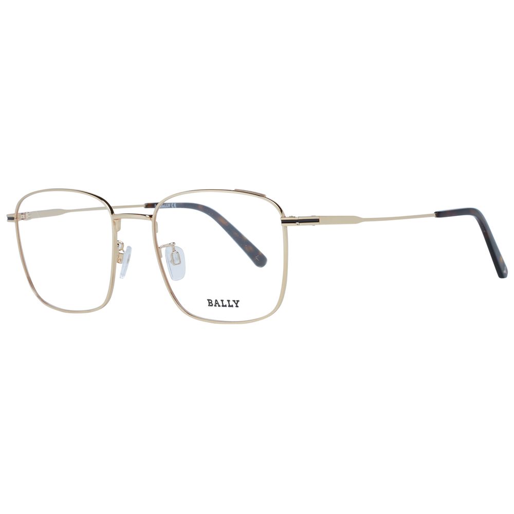 Gold Men Glasses Frame Bally