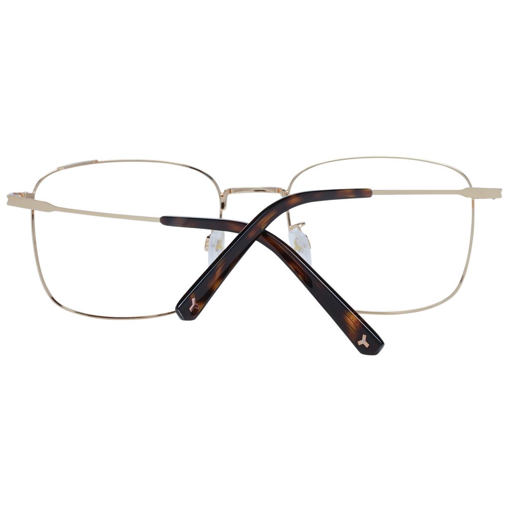 Gold Men Glasses Frame Bally