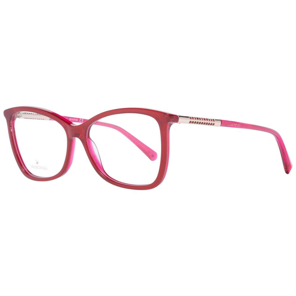 Red Women Glasses Frame Swarovski