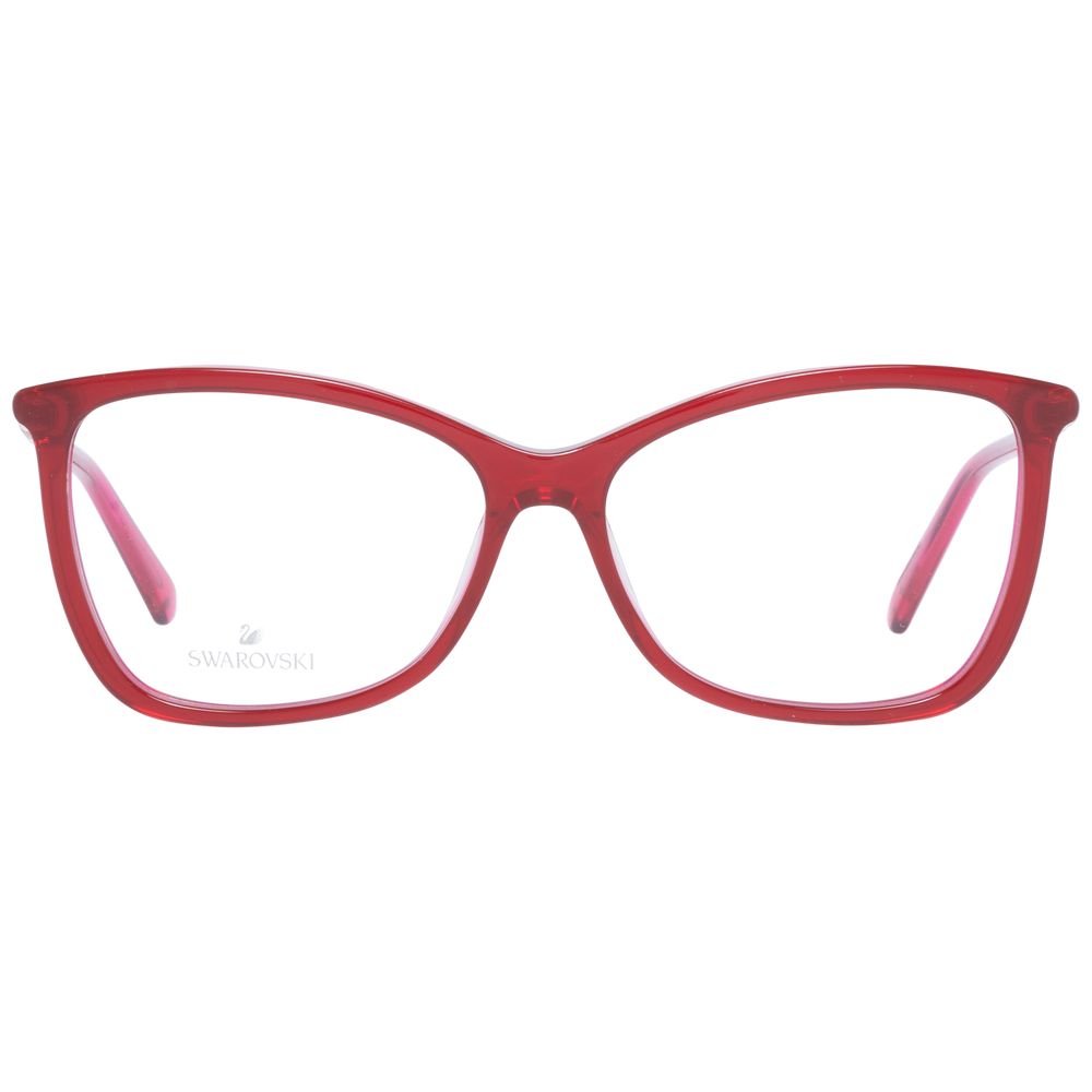 Red Women Glasses Frame Swarovski