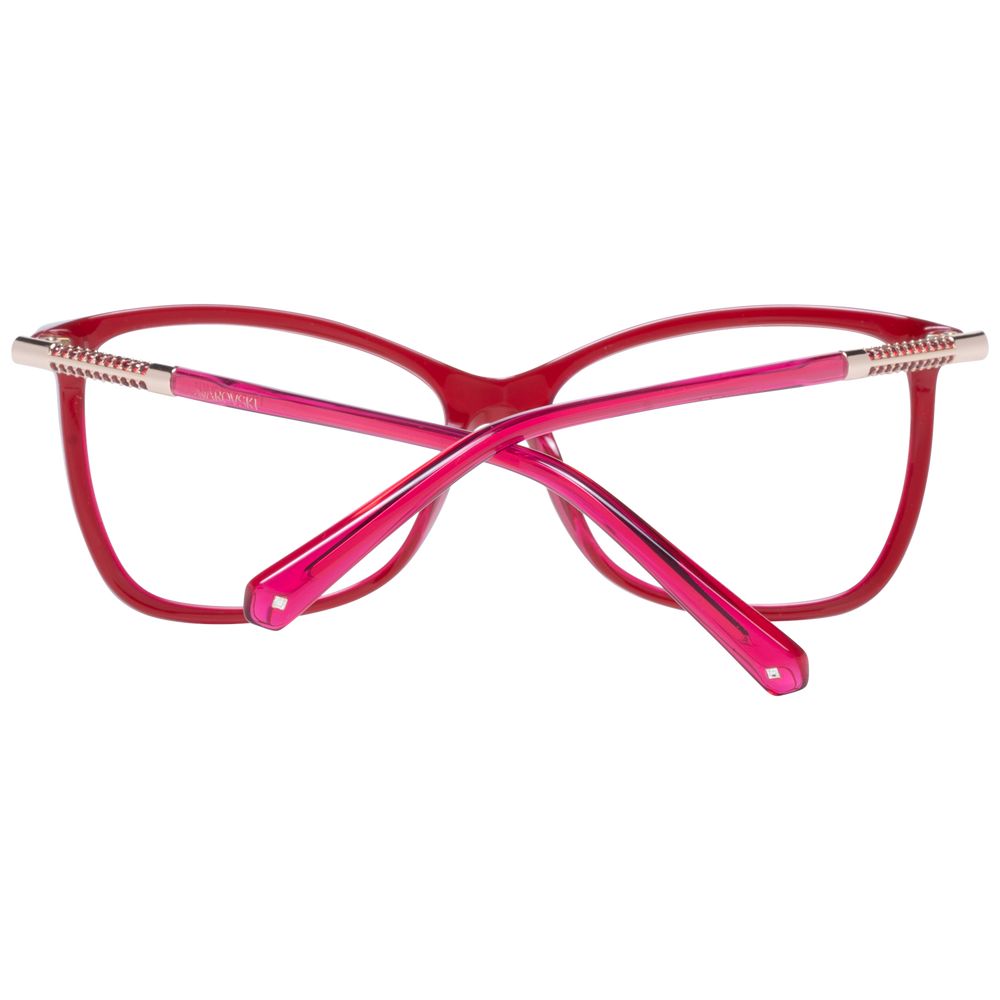 Red Women Glasses Frame Swarovski