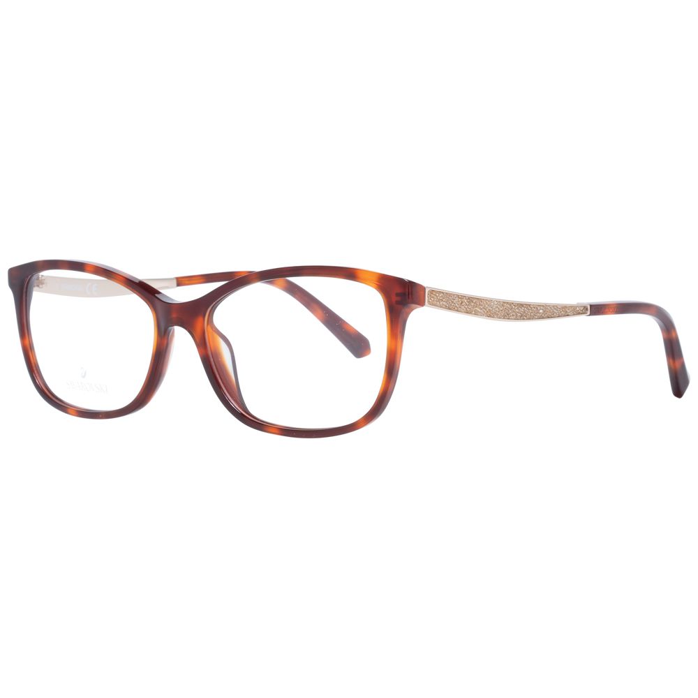 Brown Women Glasses Frame Swarovski