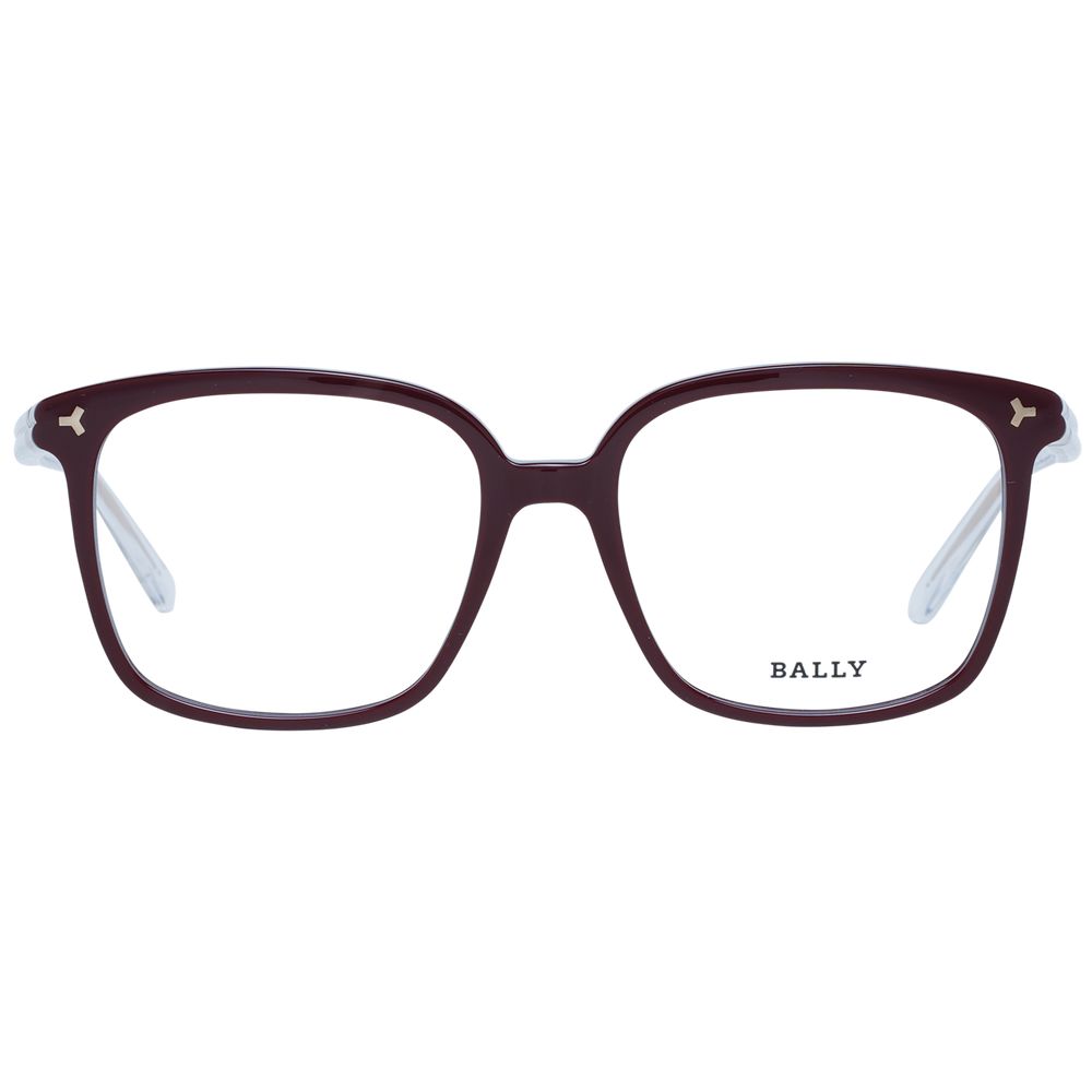 Burgundy Women Glasses Frame Bally