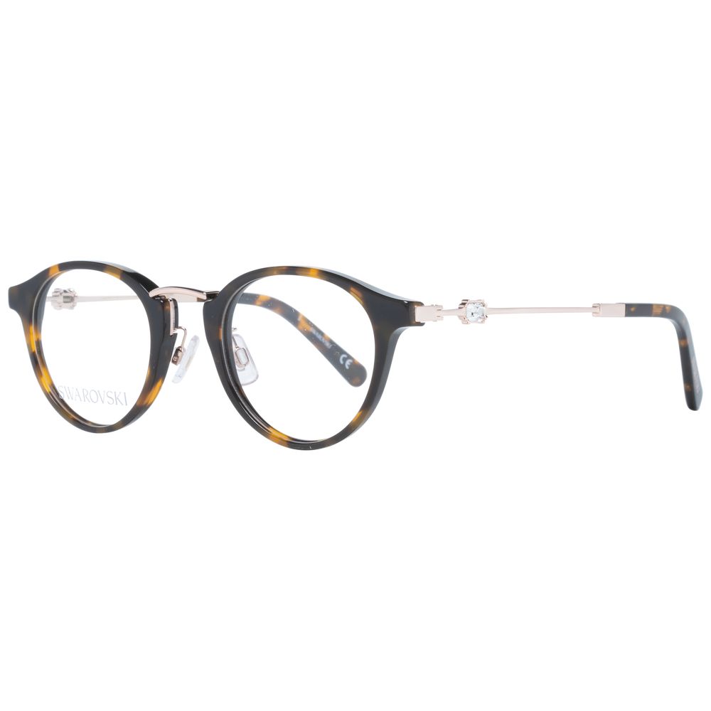Brown Women Glasses Frame Swarovski