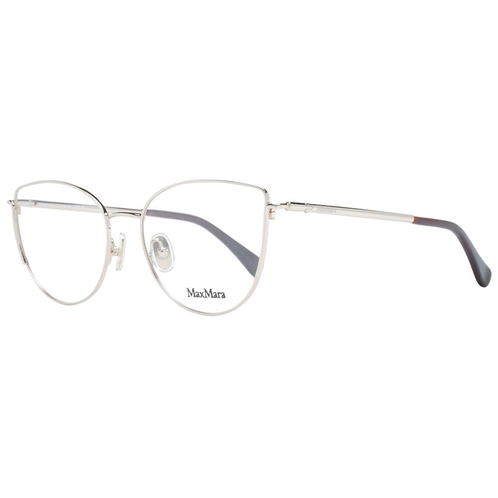 Gold Women Glasses Frame Max Mara