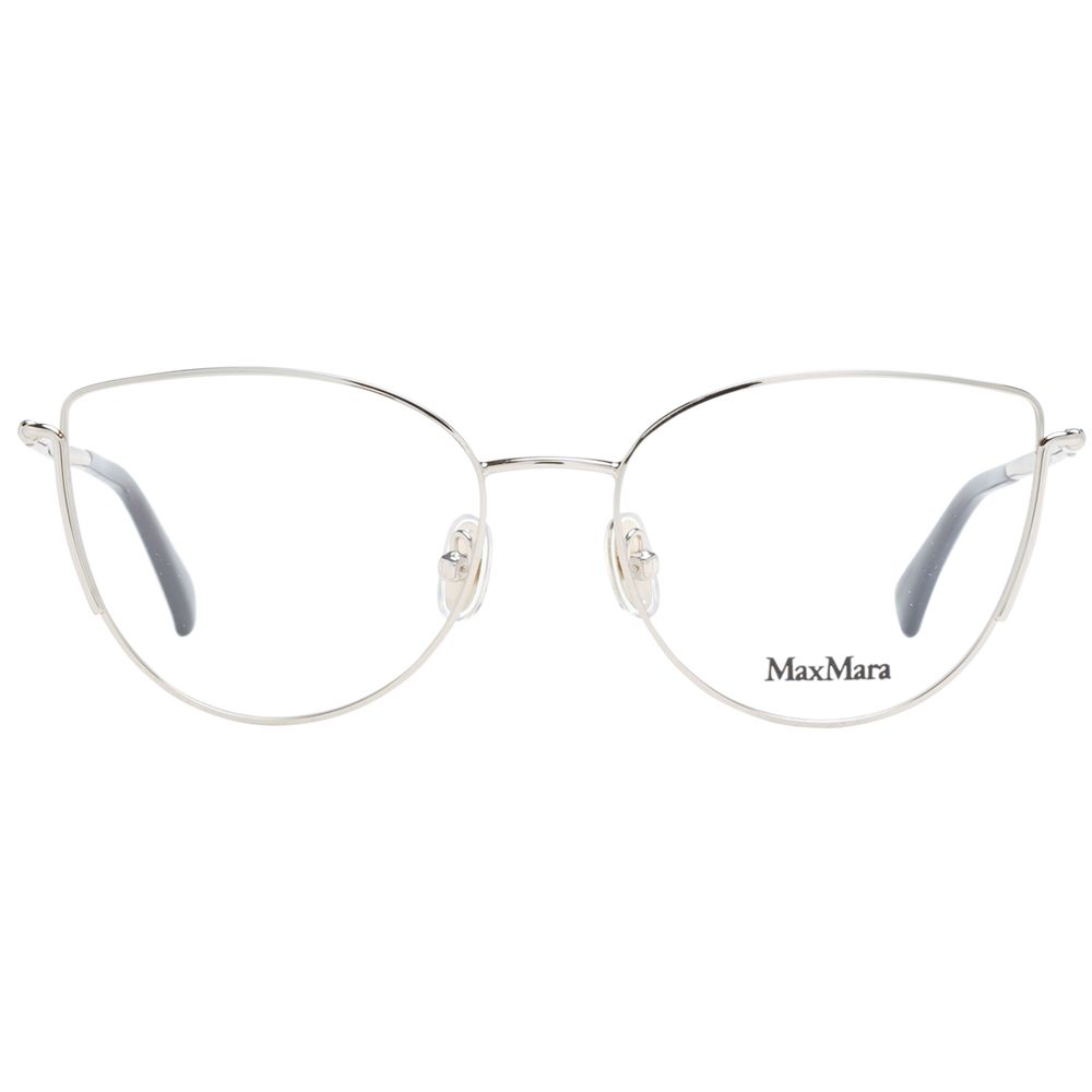 Gold Women Glasses Frame Max Mara