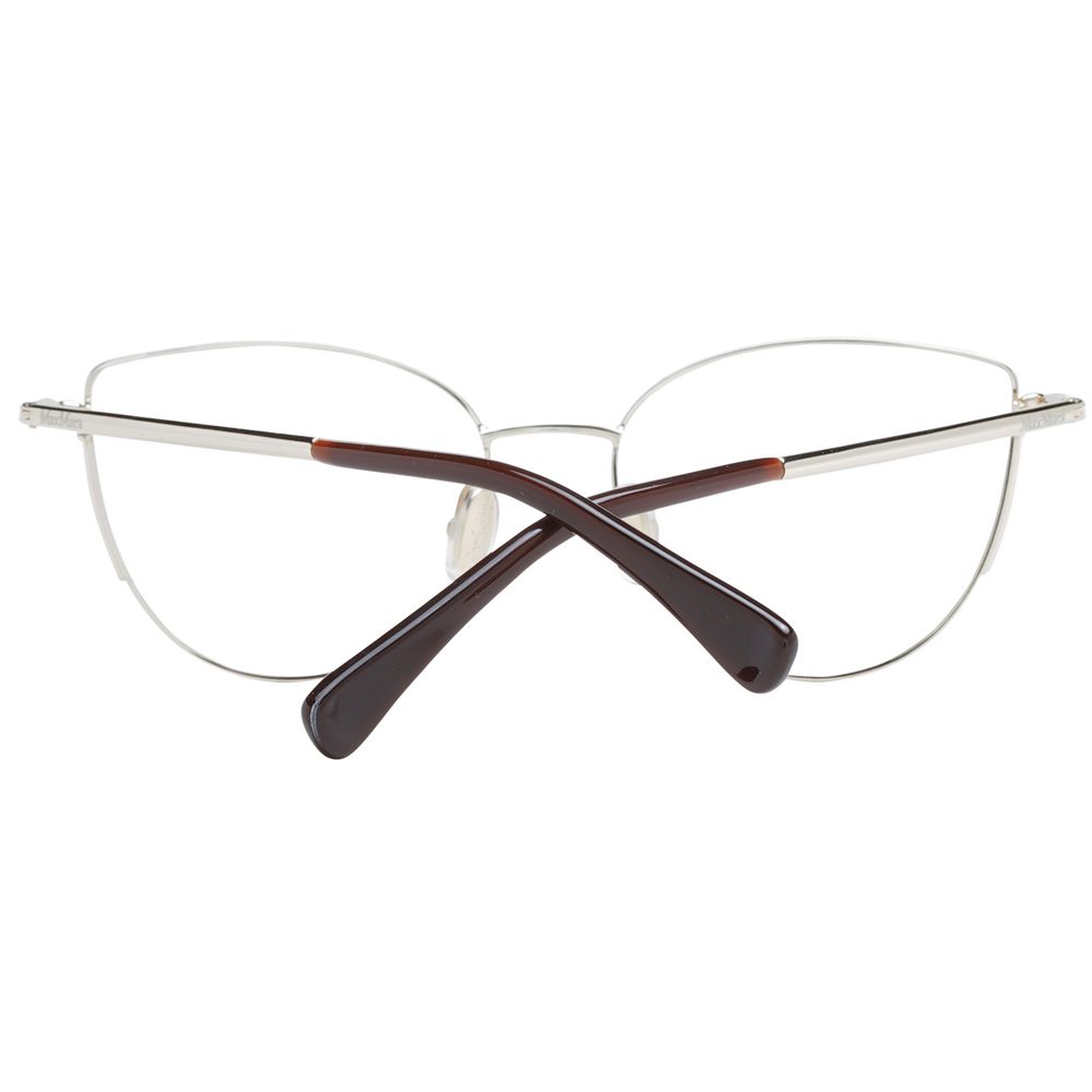 Gold Women Glasses Frame Max Mara