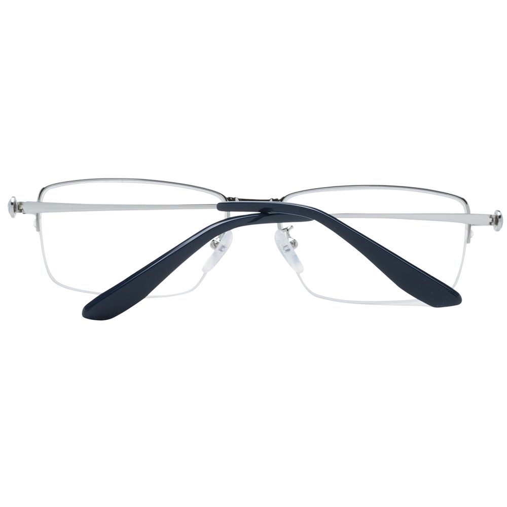 Silver Men Glasses Frame BMW