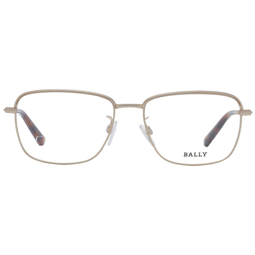 Rose Gold Men Glasses Frame Bally