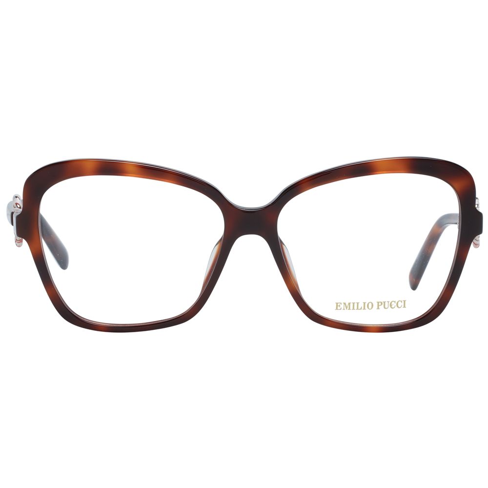Brown Women Glasses Frame Emilio Pucci