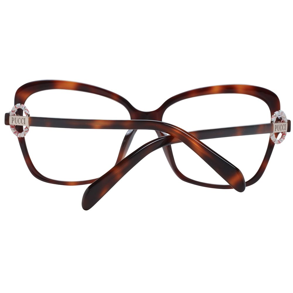 Brown Women Glasses Frame Emilio Pucci