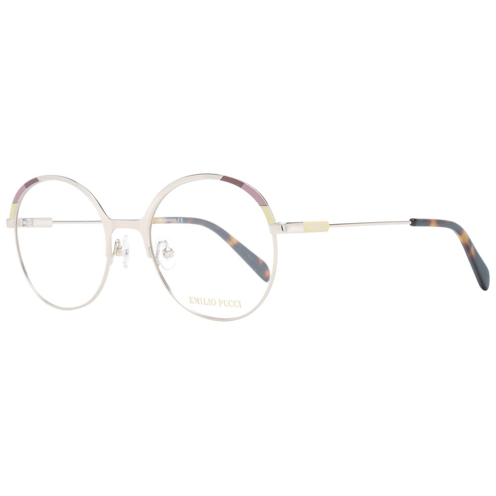 Gold Women Glasses Frame Emilio Pucci