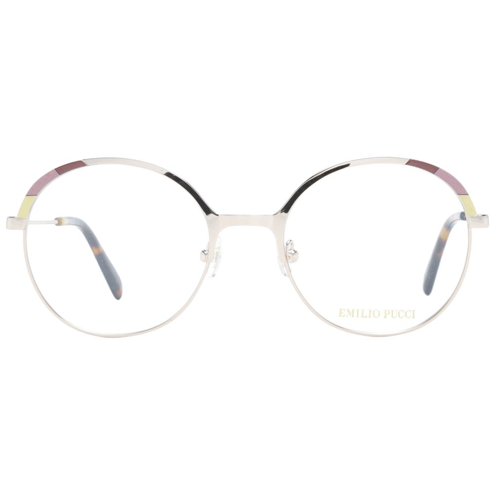 Gold Women Glasses Frame Emilio Pucci