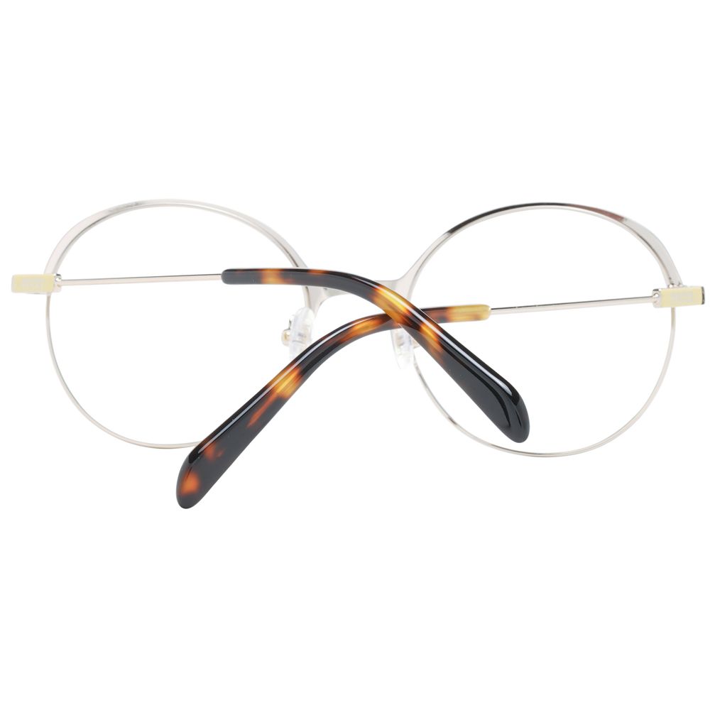 Gold Women Glasses Frame Emilio Pucci