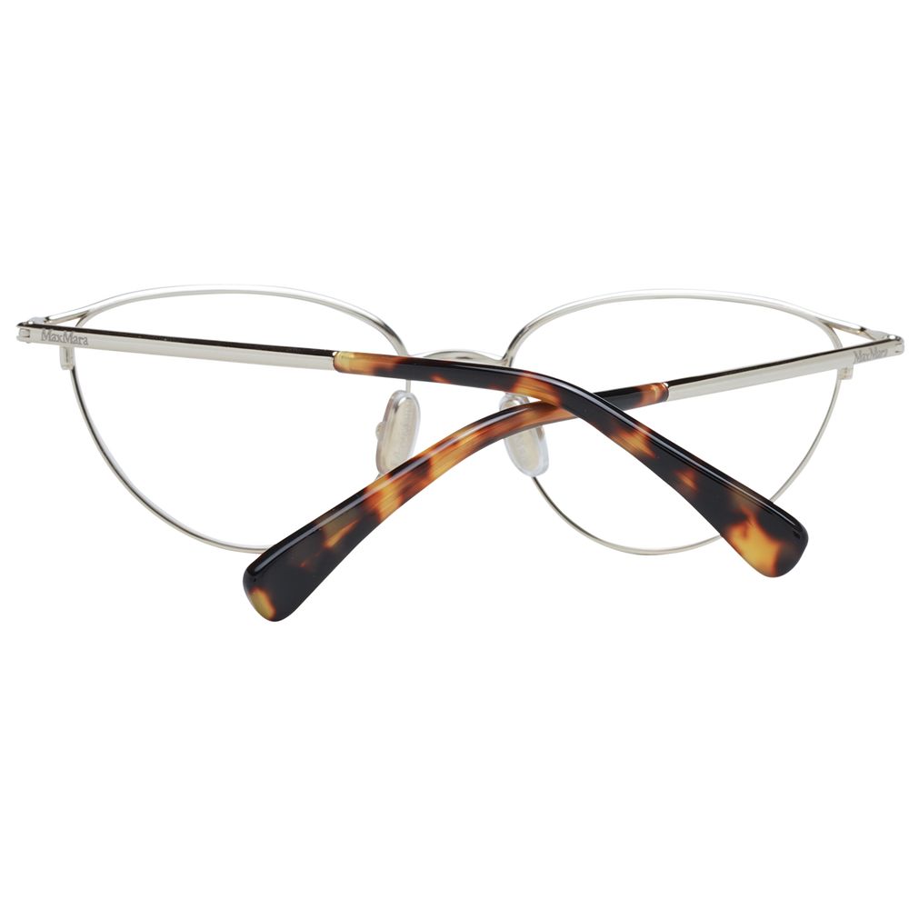 Gold Women Glasses Frame Max Mara