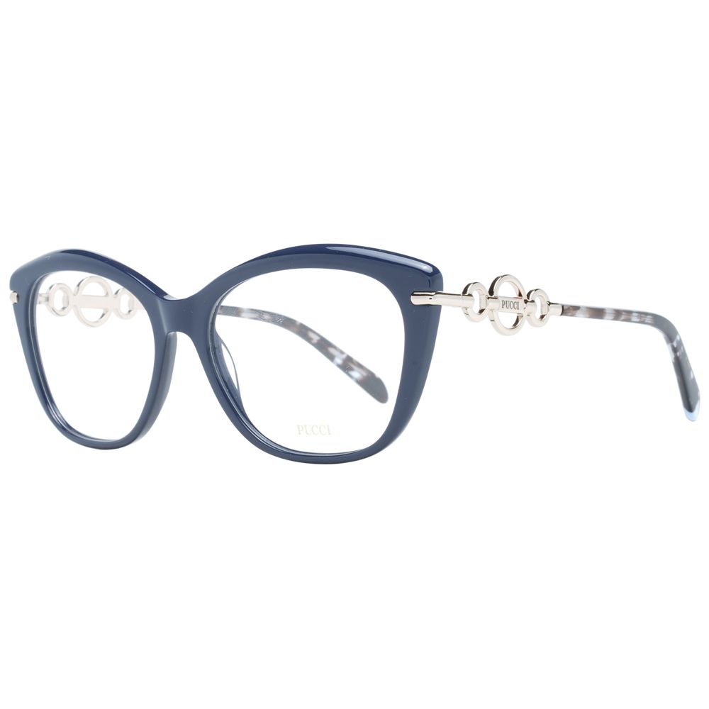 Blue Women Glasses Frame Emilio Pucci