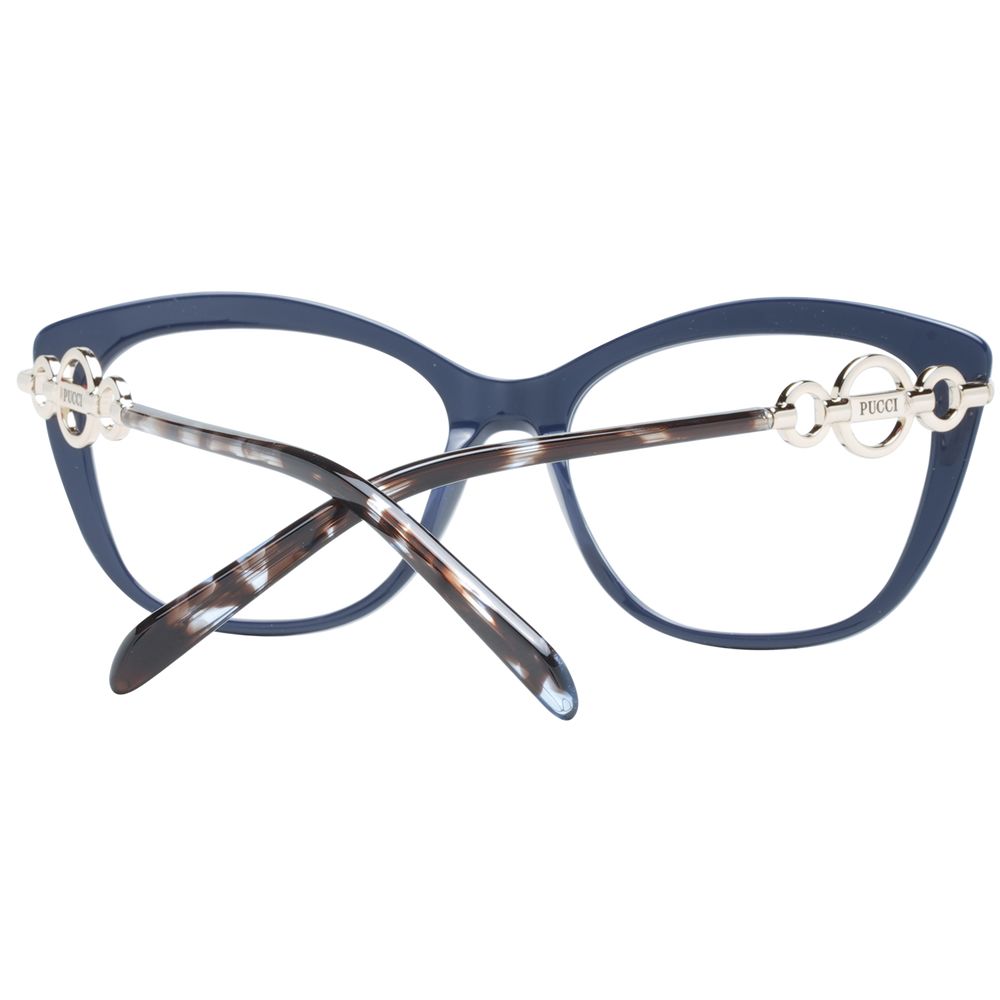 Blue Women Glasses Frame Emilio Pucci
