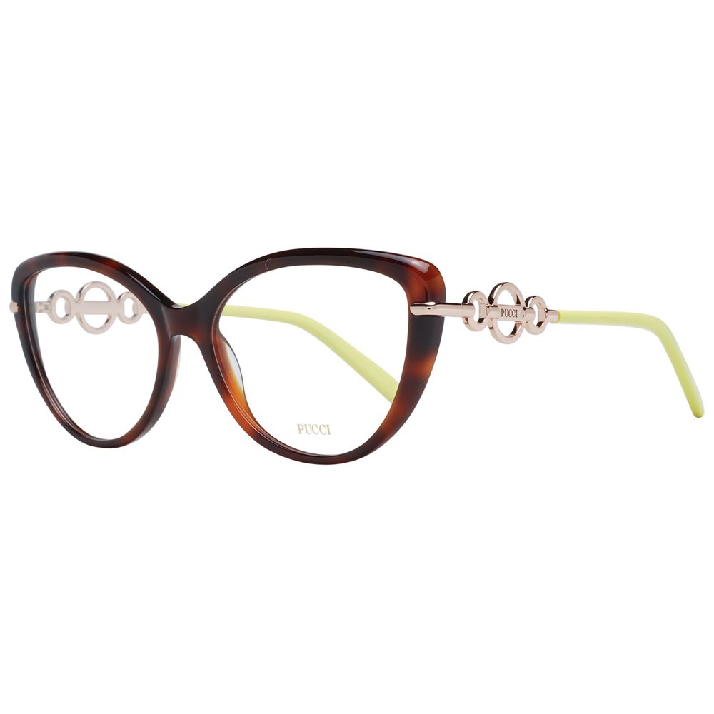 Brown Women Glasses Frame Emilio Pucci