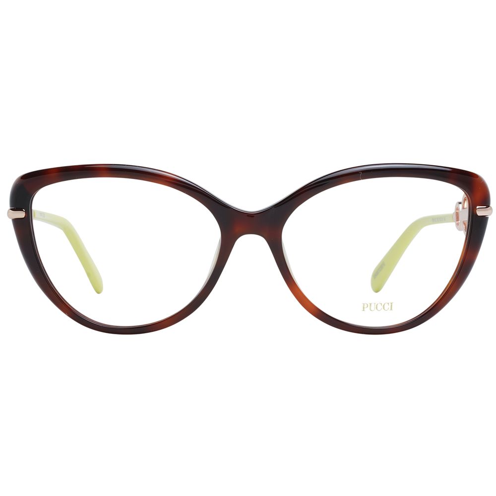 Brown Women Glasses Frame Emilio Pucci