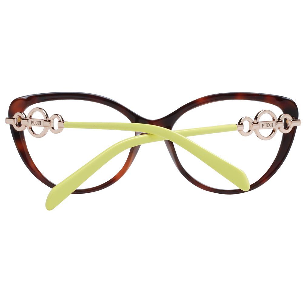 Brown Women Glasses Frame Emilio Pucci