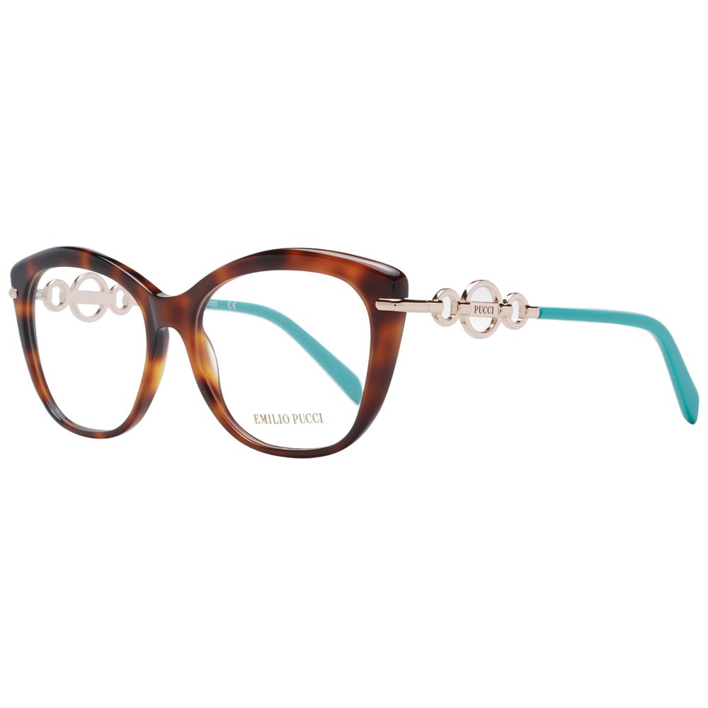 Brown Women Glasses Frame Emilio Pucci