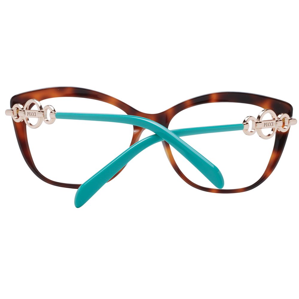 Brown Women Glasses Frame Emilio Pucci