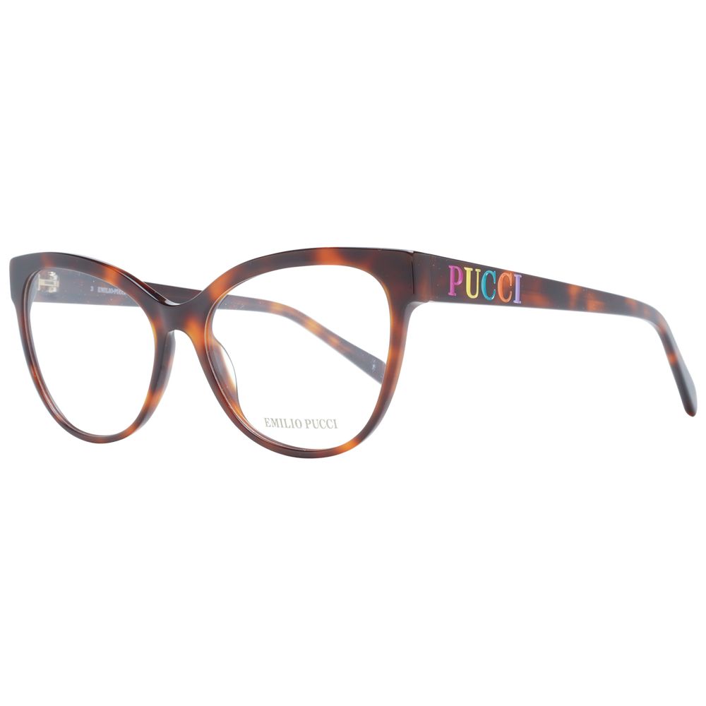 Brown Women Glasses Frame Emilio Pucci